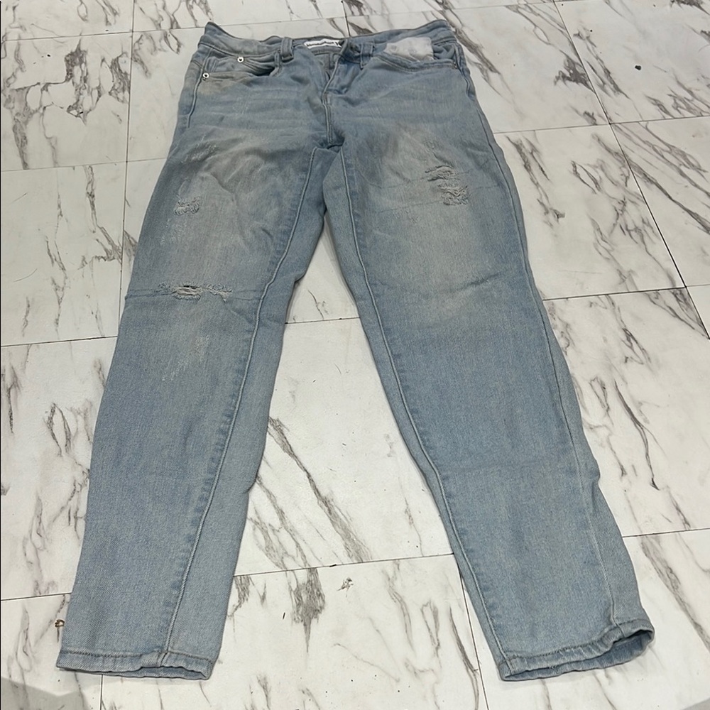 Light Blue Distressed Jeans